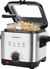Frituurpan - Friteuse - Geurfilter - 1000W - RVS - 1.5L - Aigostar